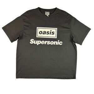 H&M Men's Black oasis Supersonic XL 100% Cotton T-shirt